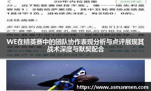 WE在精英赛中的团队协作表现分析与点评展现其战术深度与默契配合