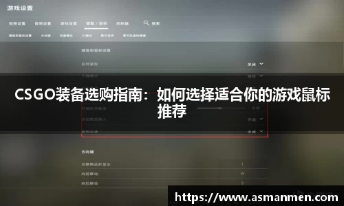 CSGO装备选购指南：如何选择适合你的游戏鼠标推荐